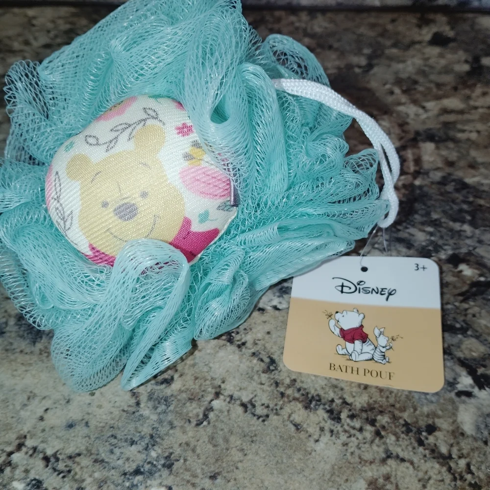 Disney Character Mesh Bath Pouf - Assorted Pastel Colors 4